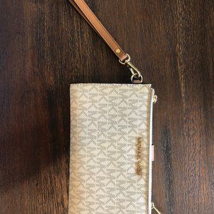 MICHAEL Michael Kors Adele Double Zip Wristlet 7
